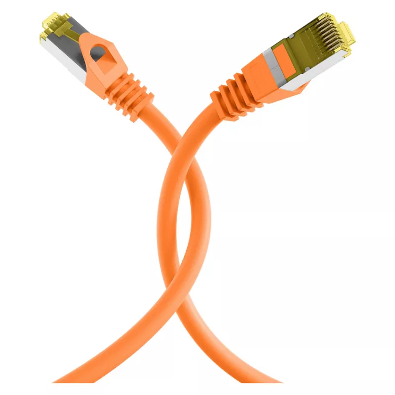 Cavo patch RJ45 Cat.6A S/FTP LSZH Cat.7 cavo grezzo arancione