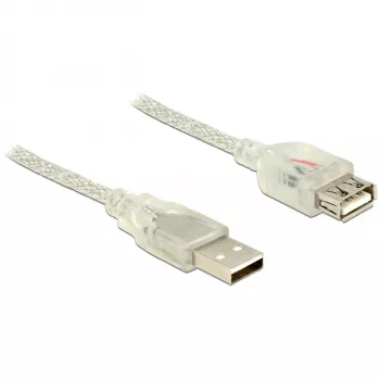 Cavo USB DeLOCK 83883 USB 2.0 2 m trasparente