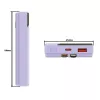 Powerbank portatile Tellur TLL158441, 10000 mAh, cavi USB-C e Lightning integrati, viola