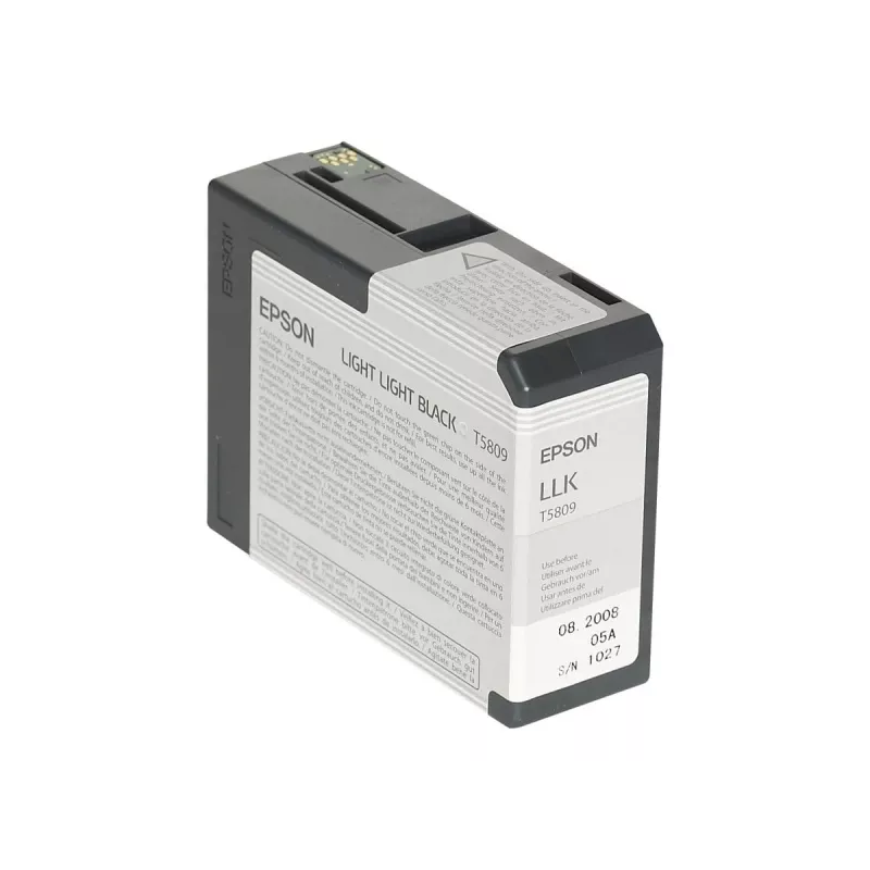 Epson Singlepack Light Light Black T580900, nero chiaro chiaro, inchiostro pigmentato, 80 ml, 1 pezzo