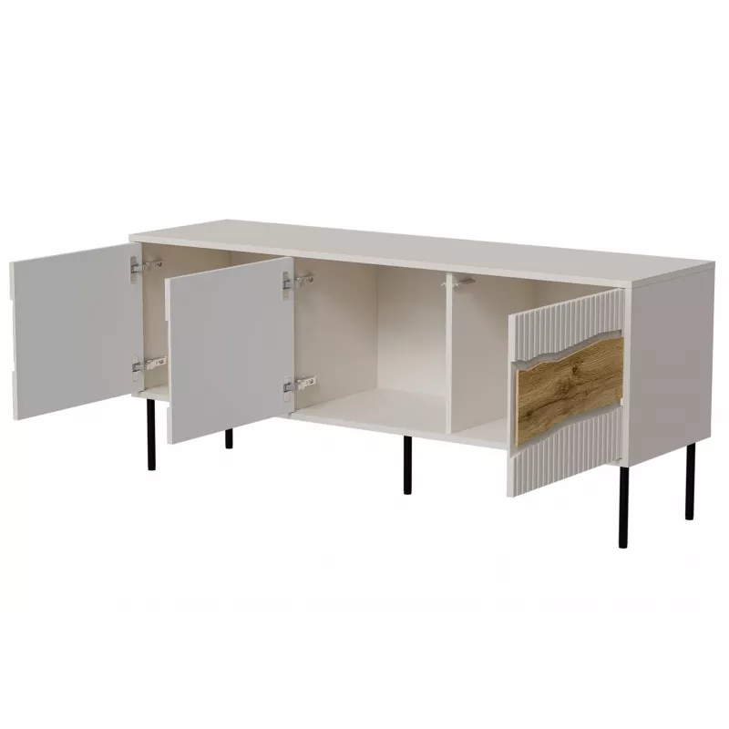Mobile TV Cama INSERTO 3D 143.5x40x61.5 cashmere + LED