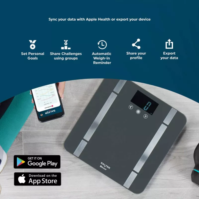 Bilancia intelligente Salter SA00655FEU6 bilancia analisi corporea Bluetooth