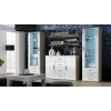 Cama Sideboard soggiorno UNI rovere sonoma/bianco lucido