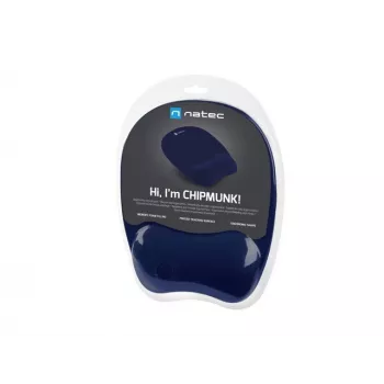 Natec Chipmunk tappetino mouse blu navy 230x200mm memory foam