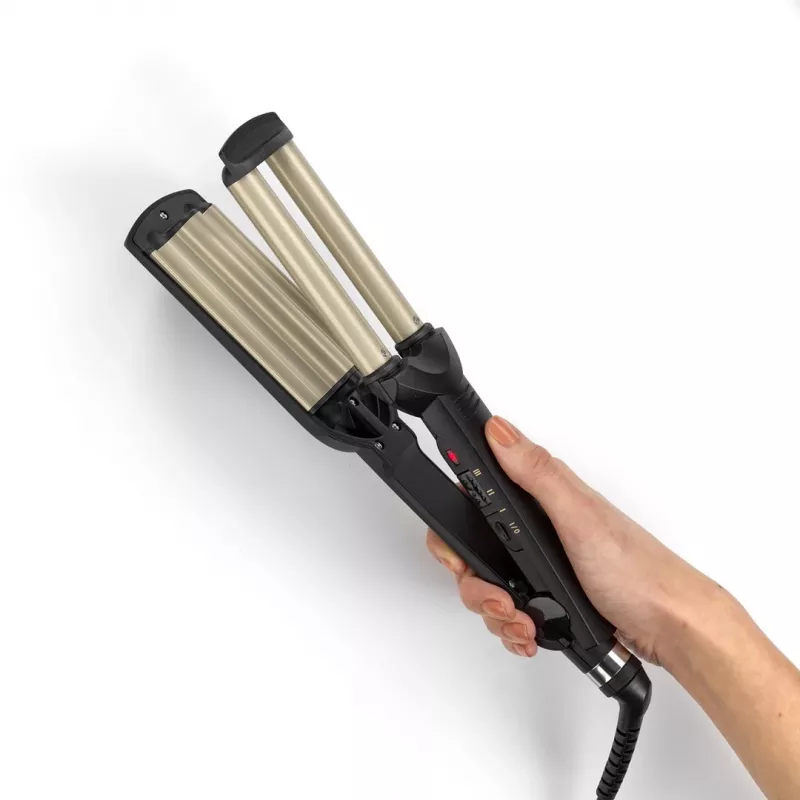 BaByliss C260E EasyWaves ferro texturizzante Warm Black, Silver 70,9 (1,8 m)