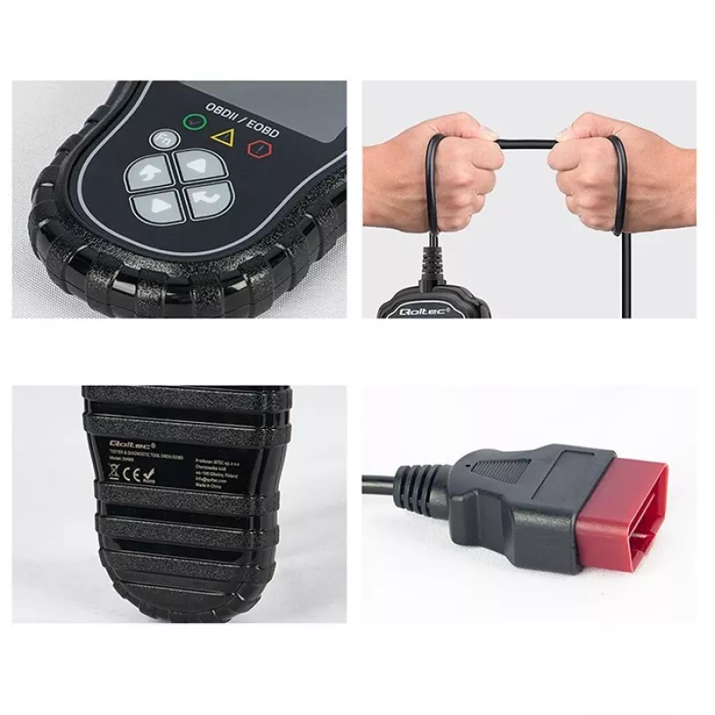 Tester diagnostico OBDII QOLTEC ProLine 50685 — scanner OBD-II per auto per sistemi 8V/25V
