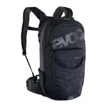 Zaino da bici EVOC Stage nero nylon 12L 2L sacca idrica