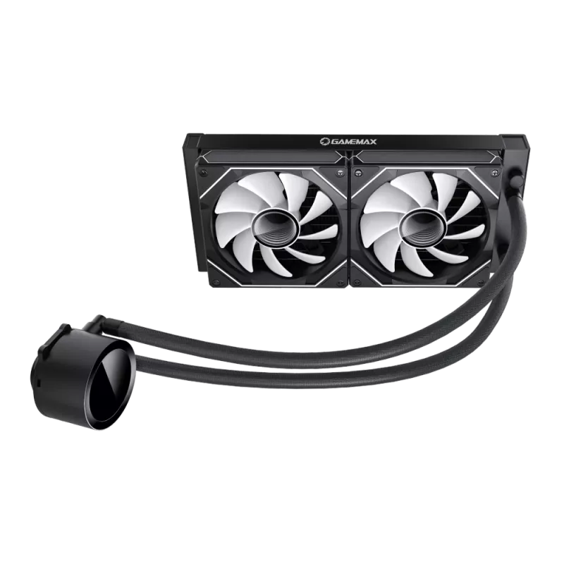 Gamemax | Dissipatore liquido per CPU | ICEBURG 240 DIGITAL | Nero