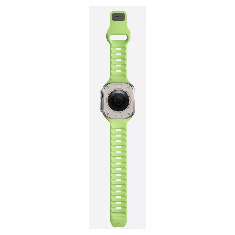 Cinturino Nomad Sport Band verde chiaro in gomma — larghezza 21,5 mm, polso 160–195 mm