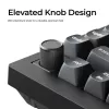 Tastiera meccanica 75% Keychron V1 Ultra 8K — QWERTY, Bluetooth e cavo, RGB, nero