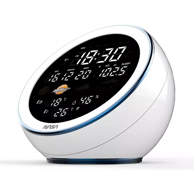 Stazione meteo/speaker BT Moon Nasa WSP1500 bianca