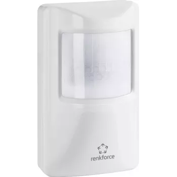 Rilevatore di movimento Renkforce 751560, IP44 resistente alle intemperie, portata 12 m
