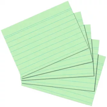 Scheda per schedario Herlitz 1150655 verde 100 fogli 1 pz.