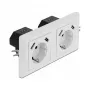 Presa a muro DeLOCK 2 vie con 4 porte USB 2 x 2,8 A