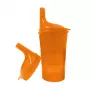 Bicchiere di sicurezza per mangiare e bere - arancione