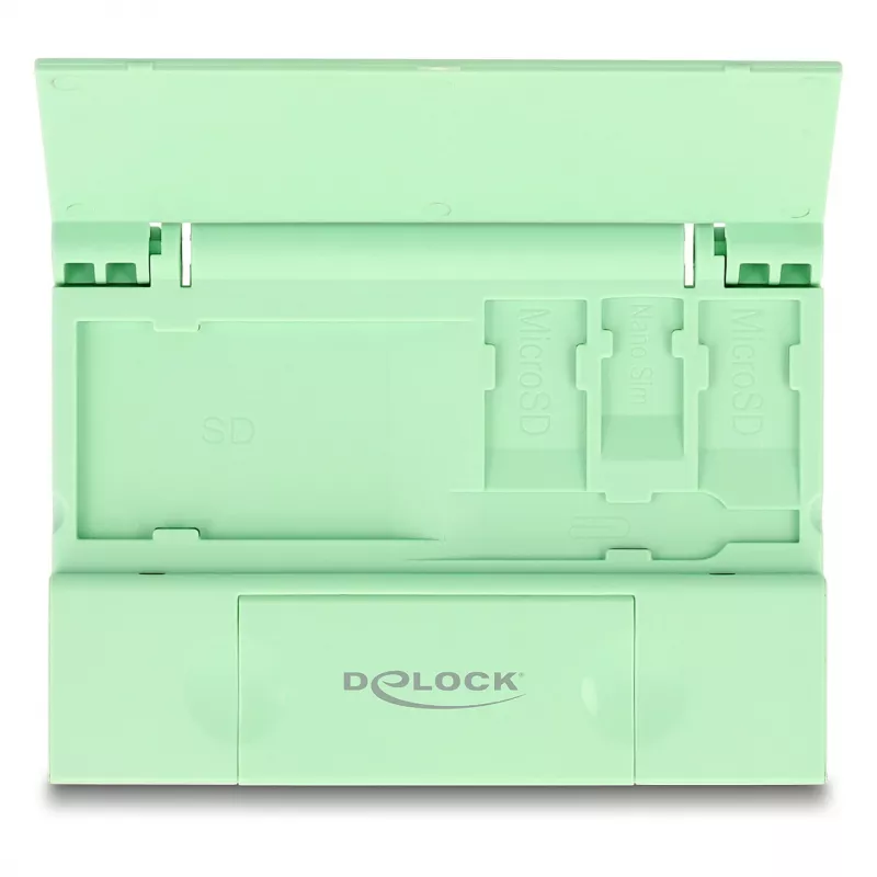 Lettore di schede DeLOCK 91015 USB 3.2 Gen 1 Type-A/Type-C menta