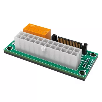 Scheda adattatore di alimentazione Akasa AK-CBPW28-KT02 24 pin ATX a connettore di alimentazione SATA