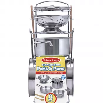 MPP PLF set da gioco pentole e padelle in acciaio inox GML