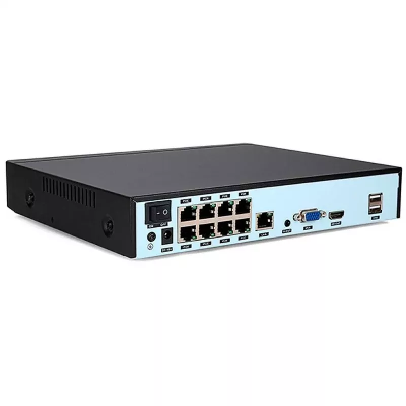 Videoregistratore di rete FOSCAM FN9108HE NVR 8 canali 5MP POE nero