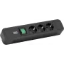 Prolunga elettrica Bachmann Primo 2 2 m 3 prese AC nero