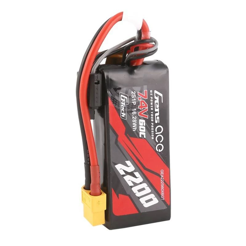 Batteria Gens ace G-Tech 2200mAh 7,4V 60C 2S1P LiPo