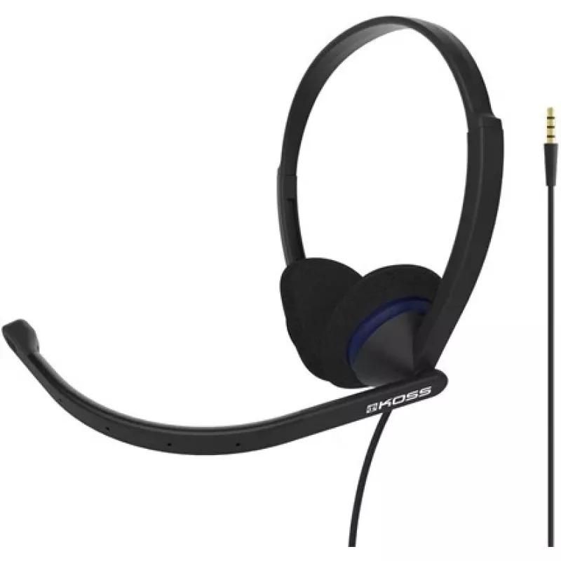 Koss CS200i headset cuffie con archetto cablate ufficio/call center nere