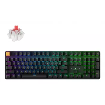 Tastiera wireless Keychron J5 - layout US - Super Red Linear - nera