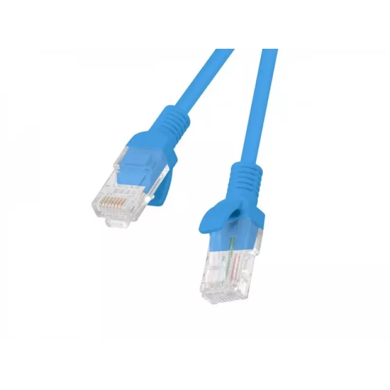 LANBERG PCU6-20CC-0300-B Cat6 U/UTP patch cord, 3 m, blu, confezione da 10