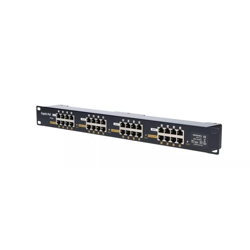 Extralink Gigabit PoE Injector 16 porte 16x 1000Mb/s RJ45, rackmount