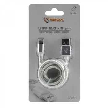 Sbox USB 2.0 8 Pin IPH7-S argento