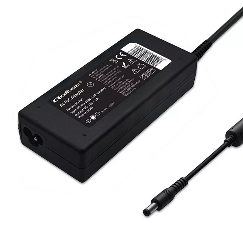 Alimentatore desktop QOLTEC 60W 12V 5A per dispositivi portatili