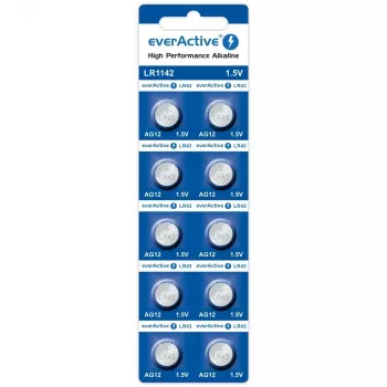 Pila a bottone alcalina everActive G12 AG12 1,5 V – confezione da 10