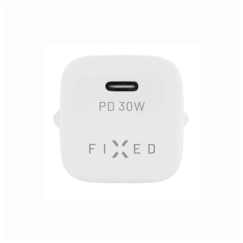 Caricabatterie da viaggio USB-C portatile FIXED FIXC30M-C-WH 30W design compatto