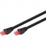 Goobay cavo patch outdoor CAT 6, U/UTP, nero, 10 m - materiale in rame, guaina esterna in PE (55432)
