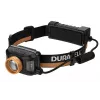 Torcia frontale Duracell DH1500R — nera/arancione, illuminazione ricaricabile a mani libere