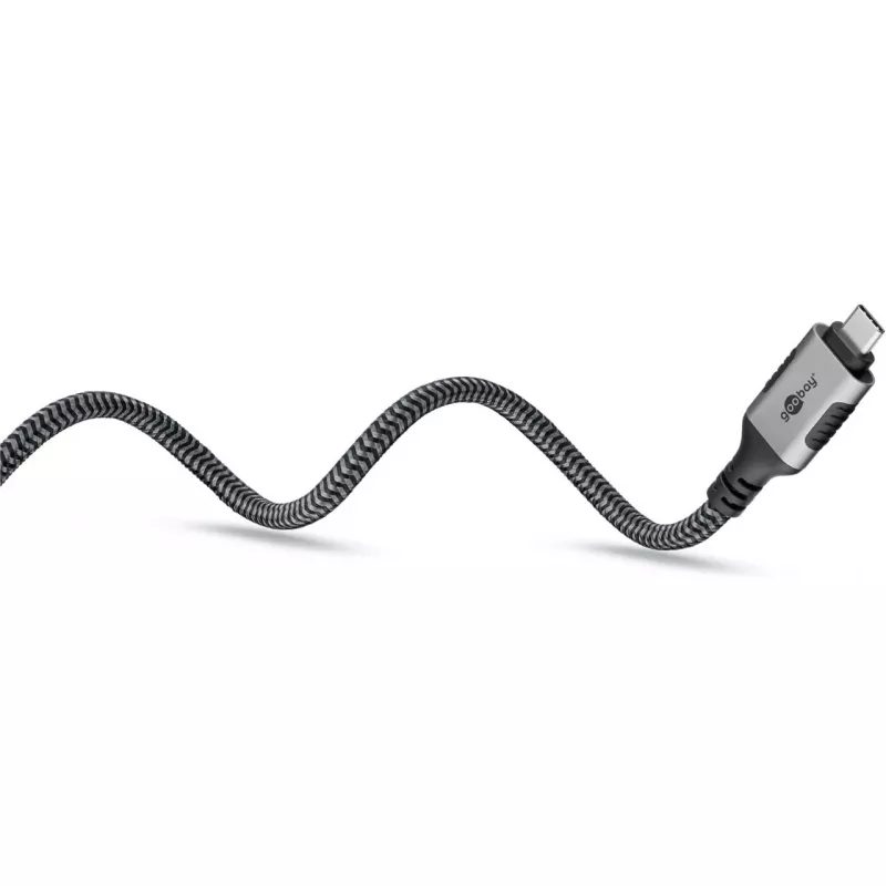 Goobay 70753 cavo USB-C a RJ45 Ethernet CAT 6 per connessione internet cablata stabile con router/modem/switch di rete/sostituisce adattatore USB a RJ45 / 1