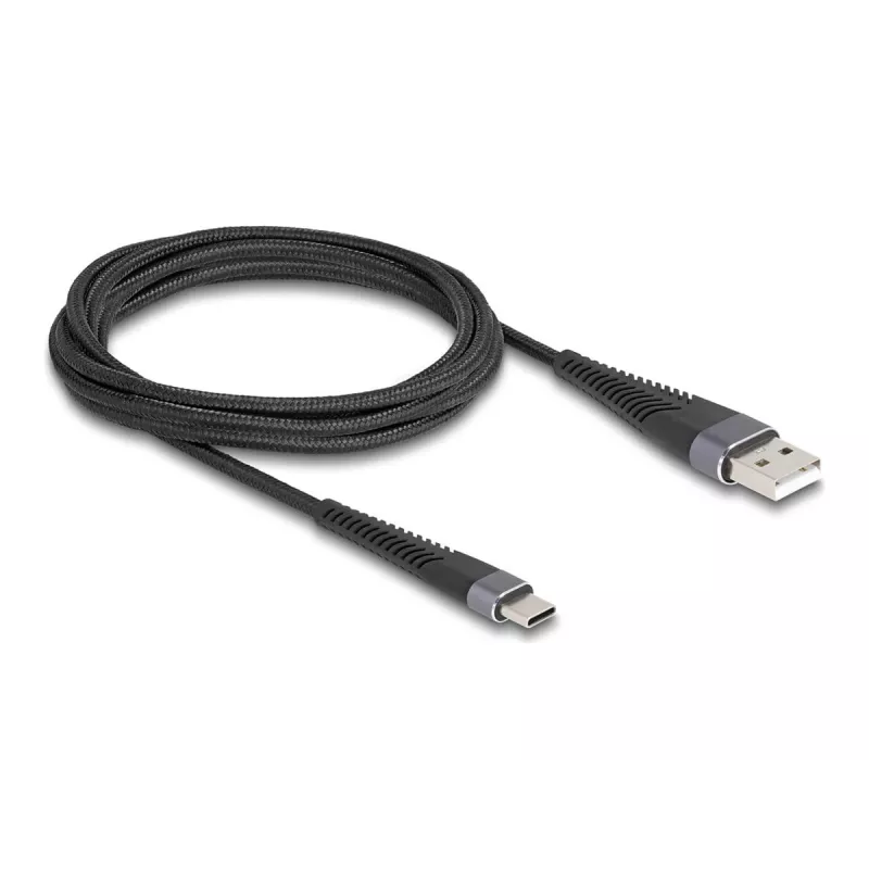 Cavo USB DELOCK USB 2.0 2 m USB A USB C nero 81122