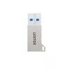 Unitek A1034NI adattatore da USB-A maschio a USB-C femmina, USB 3.1 Gen1, argento