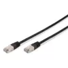 Cavo di rete Digitus CAT 5e SF/UTP cavo patch nero 3m
