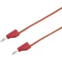 VOLTCRAFT Cavo di prova [connettore maschio 4 mm - connettore maschio 4 mm] 1 m rosso MSB-300 (MSB-300-1-Rot)