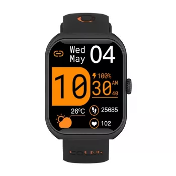 Smartwatch Colmi P86 nero con cardiofrequenzimetro, impermeabile