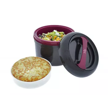 Portapranzo JATA 942 2 L nero lilla