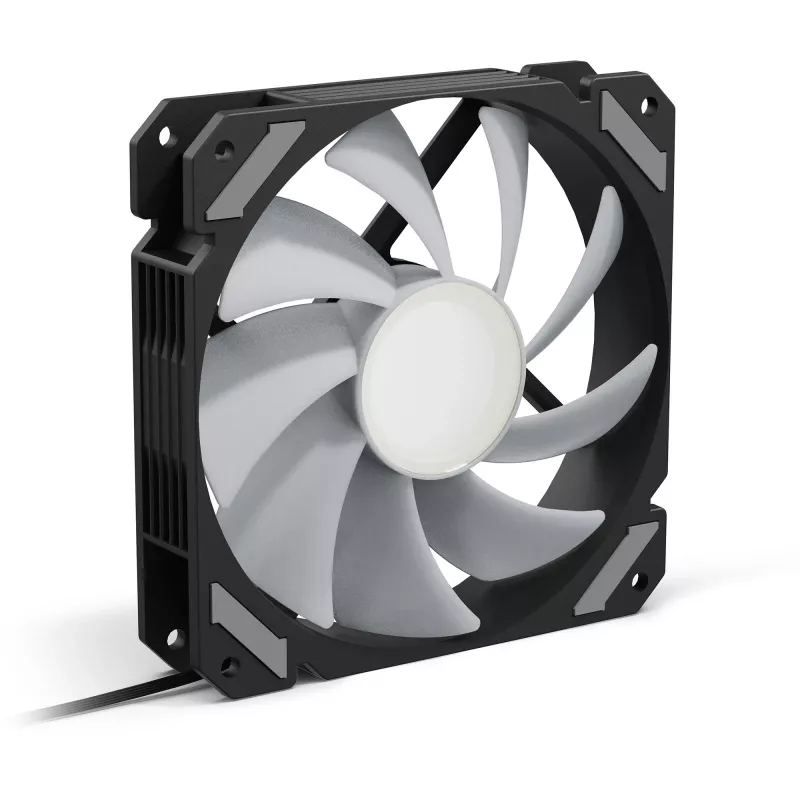 SHARKOON SHARK Mirror RGB PWM 120 mm ventola per case, 1500 RPM, nero