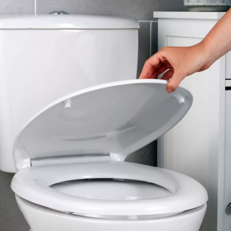 Sedile WC Beldray LA030252UFFEU7 — antibatterico, design facile da pulire