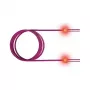 ZVK GmbH EasyLan FO LED Patch Cord Premium, duplex - cavo patch - LC Multi-Mode (M) a LC Multi-Mode (M) - 5 m - fibra ottica - duplex - 50/125 micrometri - OM4 - heather violet, R