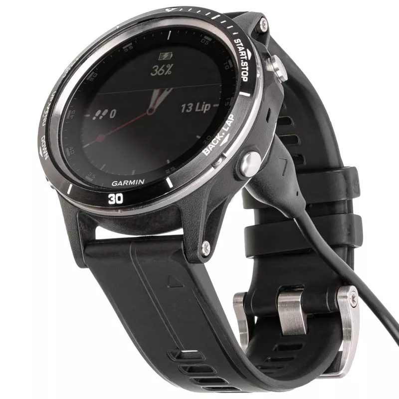 Cavo di ricarica Akyga AK-SW-17 per smartwatch Garmin (Fenix 5/6/7, Vivoactive 3/4, Forerunner), USB, 1 m