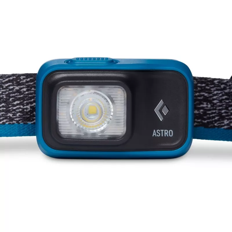 Torcia Diamond Astro 300 nera con fascia frontale blu