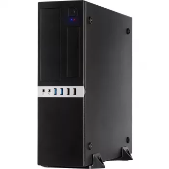 Inter-Tech IT-503 - SFF - Mini-ATX - senza alimentatore (TFX12V) - nero opaco - USB/audio (88881270)