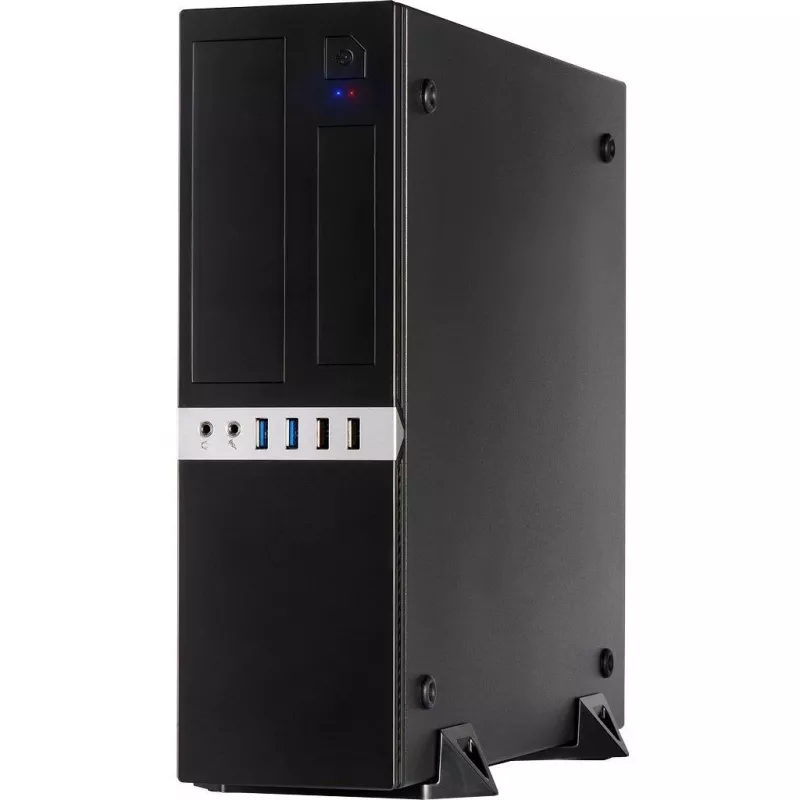 Inter-Tech IT-503 - SFF - Mini-ATX - senza alimentatore (TFX12V) - nero opaco - USB/audio (88881270)
