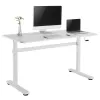 Scrivania regolabile manualmente in altezza Ergo Office, max. 40 kg, altezza max. 117 cm, con piano per lavorare in piedi e seduti, ER-401 W